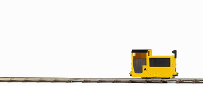 Busch B 360 Mine Loco Unpowered Yellow, Black HO Scale Model Train Locomotive #5030