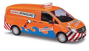 Busch 2014 Mercedes-Benz Vito Cargo Van Assembled Kanal-Reinigung (orange, blue, white, German Lettering) Busch 2014 Mercedes-Benz Vito Cargo Van Assembled Kanal-Reinigung (orange, blue, white, German Lettering)