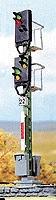 Busch Block/Vorsignal 6 LEDs HO-Scale Busch Block/Vorsignal 6 LEDs HO-Scale