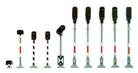 Busch Assorted Signals (10) HO Scale Model Railroad Operating Accessory #5810 Busch Assorted Signals (10) HO Scale Model Railroad Operating Accessory #5810