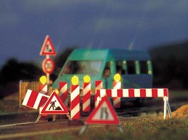 Busch Cnstrctn zone blinkers N-Scale Busch Cnstrctn zone blinkers N-Scale