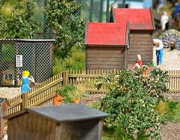 Busch Picket Fence Kit 37cm HO Scale Model Railroad Building Accessory #6006 Busch Picket Fence Kit 37cm HO Scale Model Railroad Building Accessory #6006