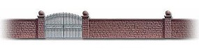 Busch Stone Wall w/Metal Gate HO Scale Model Railroad Building Accessory #6014