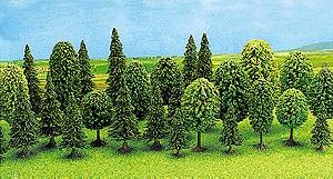 Busch Mixed Forest Tree Set (12) N Scale Model Railroad Tree #6589