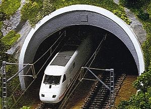 Busch ICE Tunnel Portal - Double Track HO Scale Model Railroad Scenery #7021