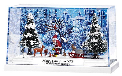 Busch Complete Miniature Scene Merry Christmas XXI