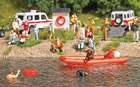 Busch Water Rescue Newfoundland Dogs Set Inflatable Boat, 2 Dogs, 2 Figures, Trailer, 2 Life Preservers Busch Water Rescue Newfoundland Dogs Set Inflatable Boat, 2 Dogs, 2 Figures, Trailer, 2 Life Preservers
