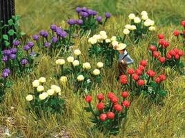 Busch Dahlias Kit pkg(120) N Scale Model Railroad Grass Earth #8109 Busch Dahlias Kit pkg(120) N Scale Model Railroad Grass Earth #8109