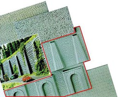 Busch Stone Walls 2/ N-Scale (2) Busch Stone Walls 2/ N-Scale (2)