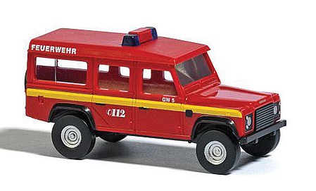 Busch Land Rover - Assembled Fire Department (red, yellow) - N-Scale
