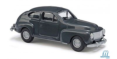 Busch 1958 Volvo 544 Station Wagon (Black) HO Scale Model Railroad Vehicle #89108