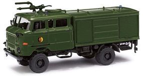 Busch 1984 IFA W50LA TLF GMK Crew-Cab Fire Truck HO Scale Model Railroad Vehicle #95218 Busch 1984 IFA W50LA TLF GMK Crew-Cab Fire Truck HO Scale Model Railroad Vehicle #95218