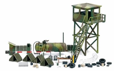 Military Camp - Kit - HO-Scale (bus9601) Busch HO Scale Model Railroad 