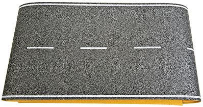 Busch Flexible Paved Highway Self Adhesive (39 100cm) HO Scale Model Railroad Road Accessory #9750