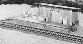 Campbell LCL Freight Station HO Scale Model Railroad Building Kit #353