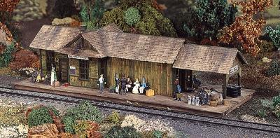 Campbell Skull Valley Station HO Scale Model Railroad Building Kit #367