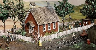 Campbell Iowa School House HO Scale Model Railroad Building Kit #369