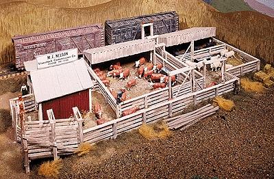 Campbell M E Nelson Livestock Company HO Scale Model Railroad Building Kit #400