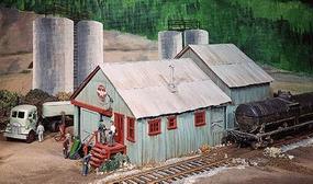 Campbell Oil Warehouse & Office HO Scale Model Railroad Building Kit #406 Campbell Oil Warehouse & Office HO Scale Model Railroad Building Kit #406
