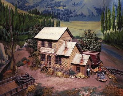 Campbell Dewitts Depository HO Scale Model Railroad Building Kit #412