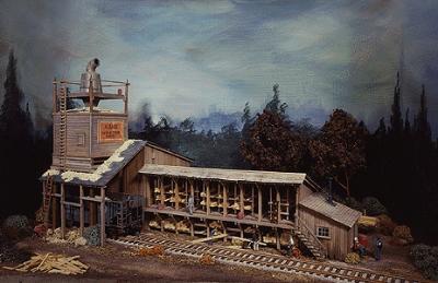 Campbell Saez Sash & Door Machine Shop, Shed & Hopper HO Scale Model Railroad Building Kit #417