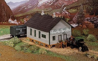 Campbell Grocery Warehouse HO Scale Model Railroad Building Kit #436