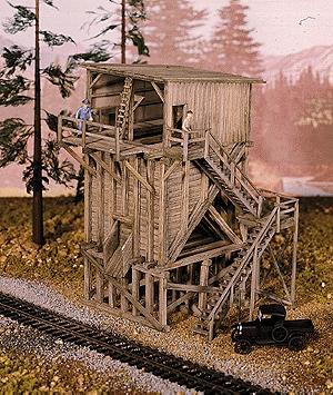 Campbell Ore Bin HO Scale Model Railroad Building Kit #438