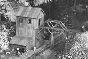 Campbell Idaho Springs Mine N Scale Model Railroad Building Kit #448 Campbell Idaho Springs Mine N Scale Model Railroad Building Kit #448