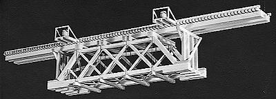 Campbell 50 Deck Timber Bridge HO Scale Model Railroad Bridge Kit #761