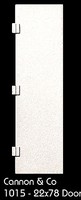 Cannon Plain Hd Door 22x78'' 8/ HO-Scale (8)