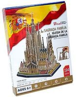 Cubic Sagrada Familia Church (Barcelona) (194pcs) 3D Jigsaw Puzzle #153 Cubic Sagrada Familia Church (Barcelona) (194pcs) 3D Jigsaw Puzzle #153