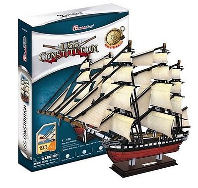 Cubic USS Constitution Sailing Ship 3D Foam Puzzle (193pcs) 3D Jigsaw Puzzle #4024