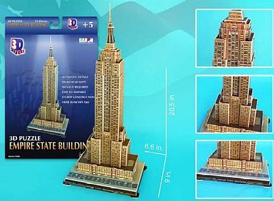 Cubic Empire State Building (New York, USA) (55pcs) 3D Jigsaw Puzzle #48