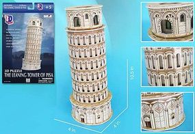 Cubic Leaning Tower of Pisa (Italy) (13pcs) 3D Jigsaw Puzzle #706 Cubic Leaning Tower of Pisa (Italy) (13pcs) 3D Jigsaw Puzzle #706