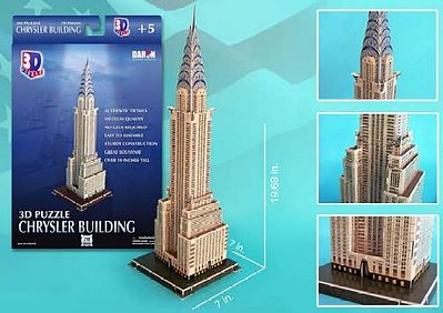 Cubic Chrysler Building (New York, USA) (70pcs) 3D Jigsaw Puzzle #75