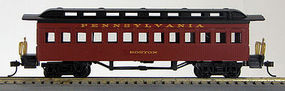 Con-Cor Coach Pennsylvania RR #112 red HO Scale Model Train Passenger Car #1000233 Con-Cor Coach Pennsylvania RR #112 red HO Scale Model Train Passenger Car #1000233