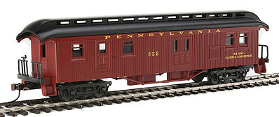 Con-Cor Baggage/Mail Car Pennsylvania RR #84 HO Scale Model Train Passenger Car #1000333