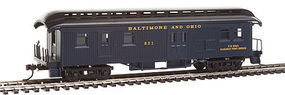 Con-Cor Baggage/Mail Baltimore & Ohio #51 blue HO Scale Model Train Passenger Car #1000334 Con-Cor Baggage/Mail Baltimore & Ohio #51 blue HO Scale Model Train Passenger Car #1000334
