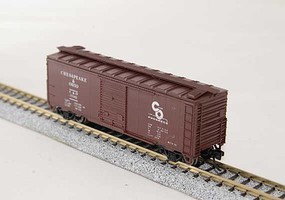 Con-Cor 40' Steel Boxcar Ready to Run Chesapeake & Ohio (Boxcar Red, Progress Logo) N-Scale Con-Cor 40' Steel Boxcar Ready to Run Chesapeake & Ohio (Boxcar Red, Progress Logo) N-Scale