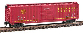 Con-Cor 50' Ribside Box WI Centrl N-Scale Con-Cor 50' Ribside Box WI Centrl N-Scale