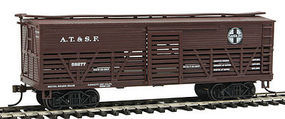 OT Cattle Car ATSF HO Scale Model Train Freight Car #1052098