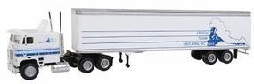 Con-Cor Semi Truck with 48' Trailer Freight Train Trucking HO Scale Model Railroad Vehicle #1077 Con-Cor Semi Truck with 48' Trailer Freight Train Trucking HO Scale Model Railroad Vehicle #1077