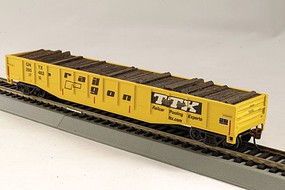 Con-Cor 54' Gon w/1/2 Ld TTX yllw Con-Cor 54' Gon w/1/2 Ld TTX yllw