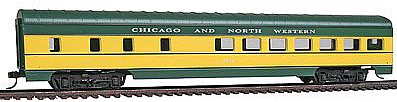 Con-Cor 72 Streamlined Diner Chicago North Western HO Scale Model Train Passenger Car #11016