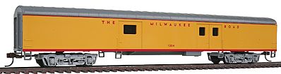 Con-Cor 72 Streamlined Baggage Milwaukee Road HO Scale Model Train Passenger Car #11029