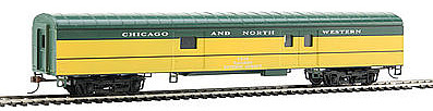 Con-Cor 72 Streamline Baggage Car Chicago & North Western HO Scale Model Train Passenger Car #11036