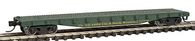 Con-Cor 50 Steel Flat Car Chicago & North Western N Scale Model Train Freight Car #120111