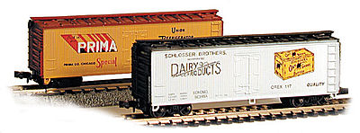 Con-Cor 40 Wood Reefer Prima Beer N Scale Model Train Freight Car #135104