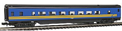 Con-Cor 85 Streamlined Smoothside Coach Via Rail N Scale Model Train Passenger Car #140022