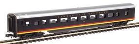 Con-Cor 85' Streamlined Smoothside Coach Kansas City Southern N Scale Model Passenger Car #140027 Con-Cor 85' Streamlined Smoothside Coach Kansas City Southern N Scale Model Passenger Car #140027